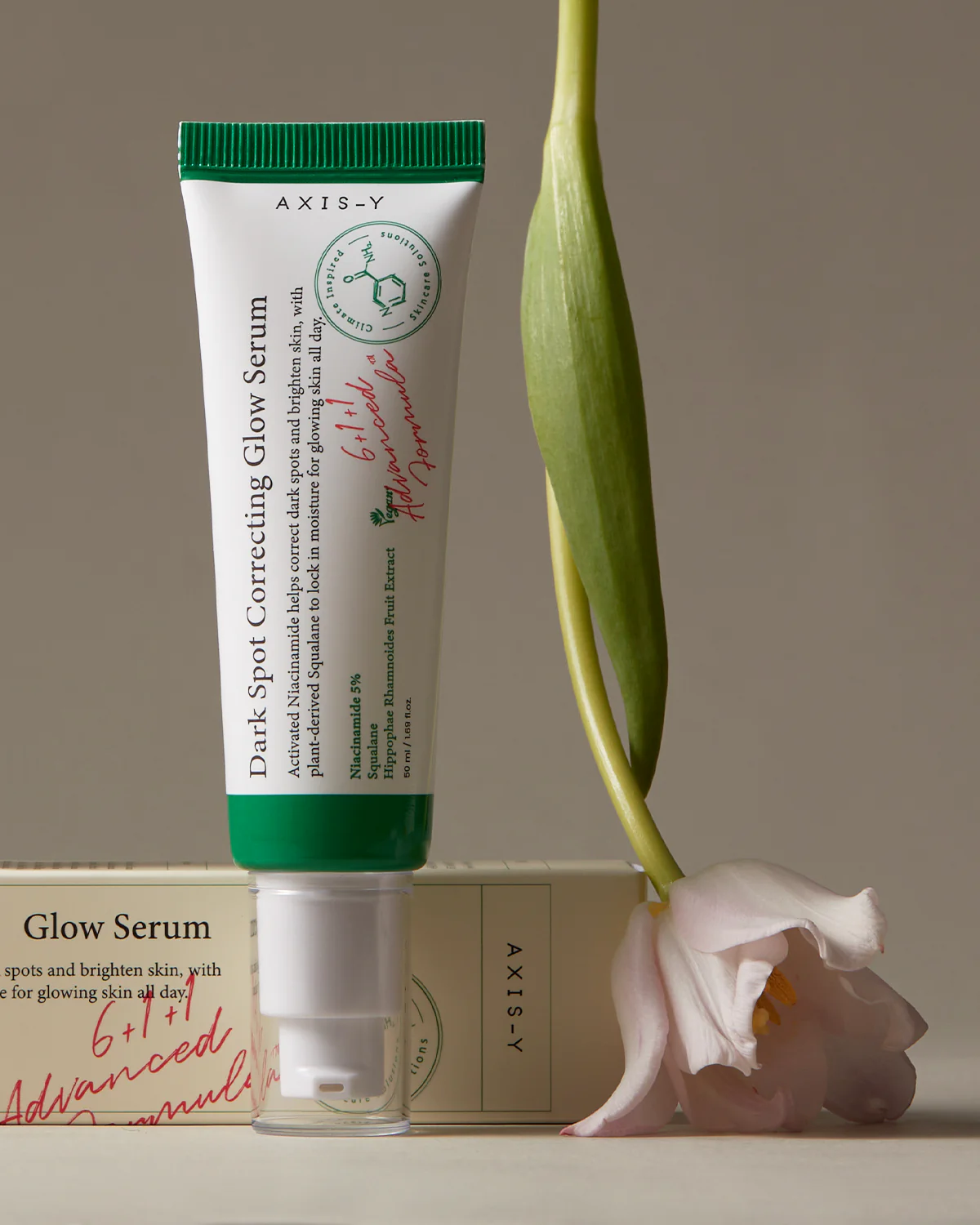 Sérum Iluminador y Corrector de Manchas Dark Spot Glow 50ml de Axis-Y, para piel luminosa y uniforme