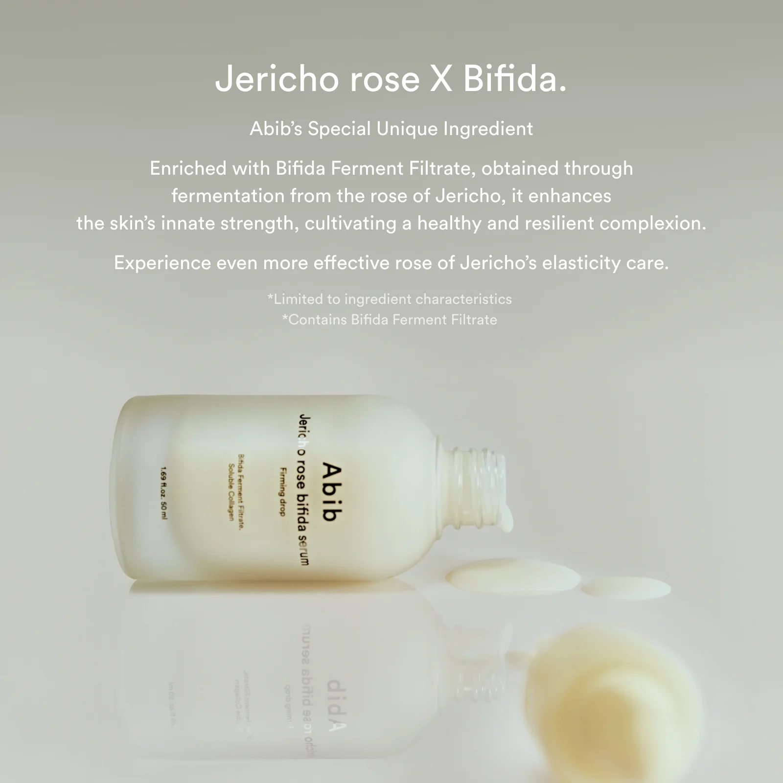 Sérum Reafirmante Jericho Rose Bifida 50ml de Abib, sérum facial reafirmante