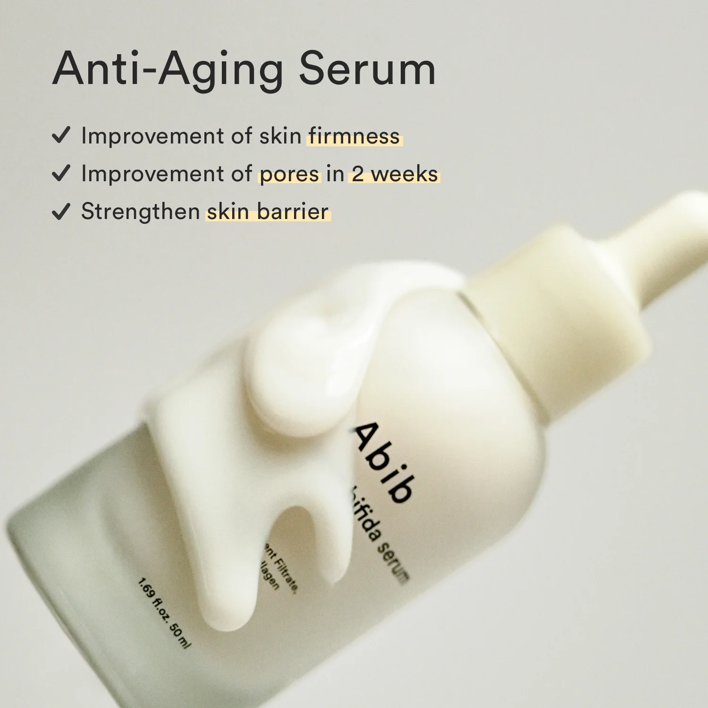 Sérum Reafirmante Jericho Rose Bifida 50ml de Abib, sérum facial reafirmante
