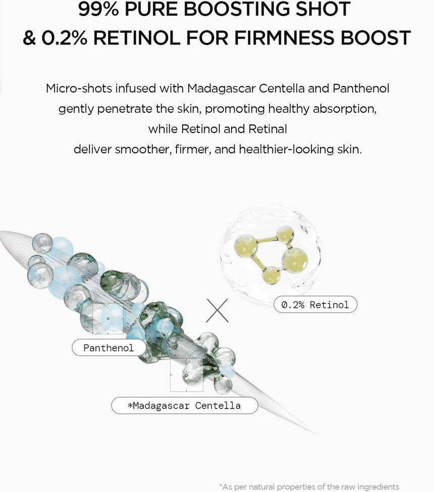 Madagascar Centella Retinol 0.2 Boosting Shot Ampoule (30 ml)