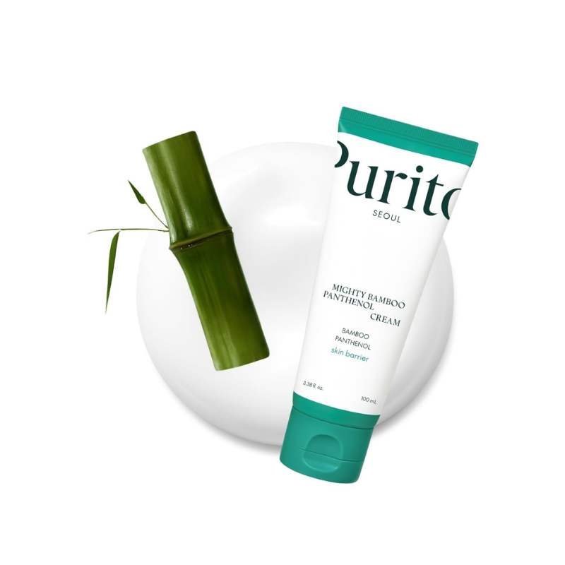 Crema Hidratante Mighty Bamboo con Pantenol 100ml de Purito Seoul, hidratación intensiva y calmante