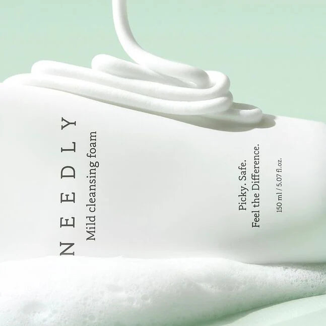 "Espuma Limpiadora Suave 150ml de Needly, limpieza delicada para piel sensible y propensa a irritaciones