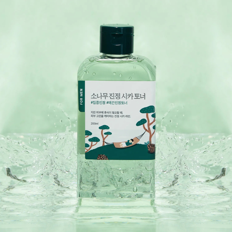 Tónico Calmante Cica de Pino 200ml de Round Lab, calma la piel y reduce rojeces