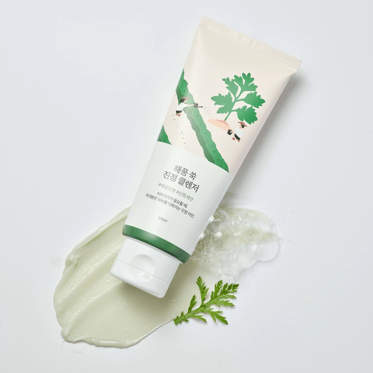 Espuma Limpiadora Calmante de Artemisa 150ml de Round Lab, limpia y calma la piel