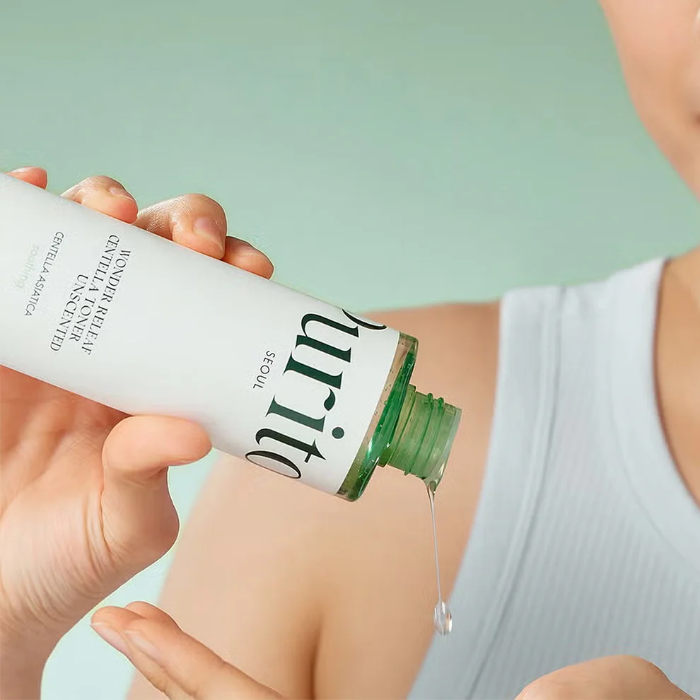 Wonder Releaf Tónico Calmante de Centella Sin Fragancia 200ml de Purito Seoul, calma y suaviza la piel sin fragancia