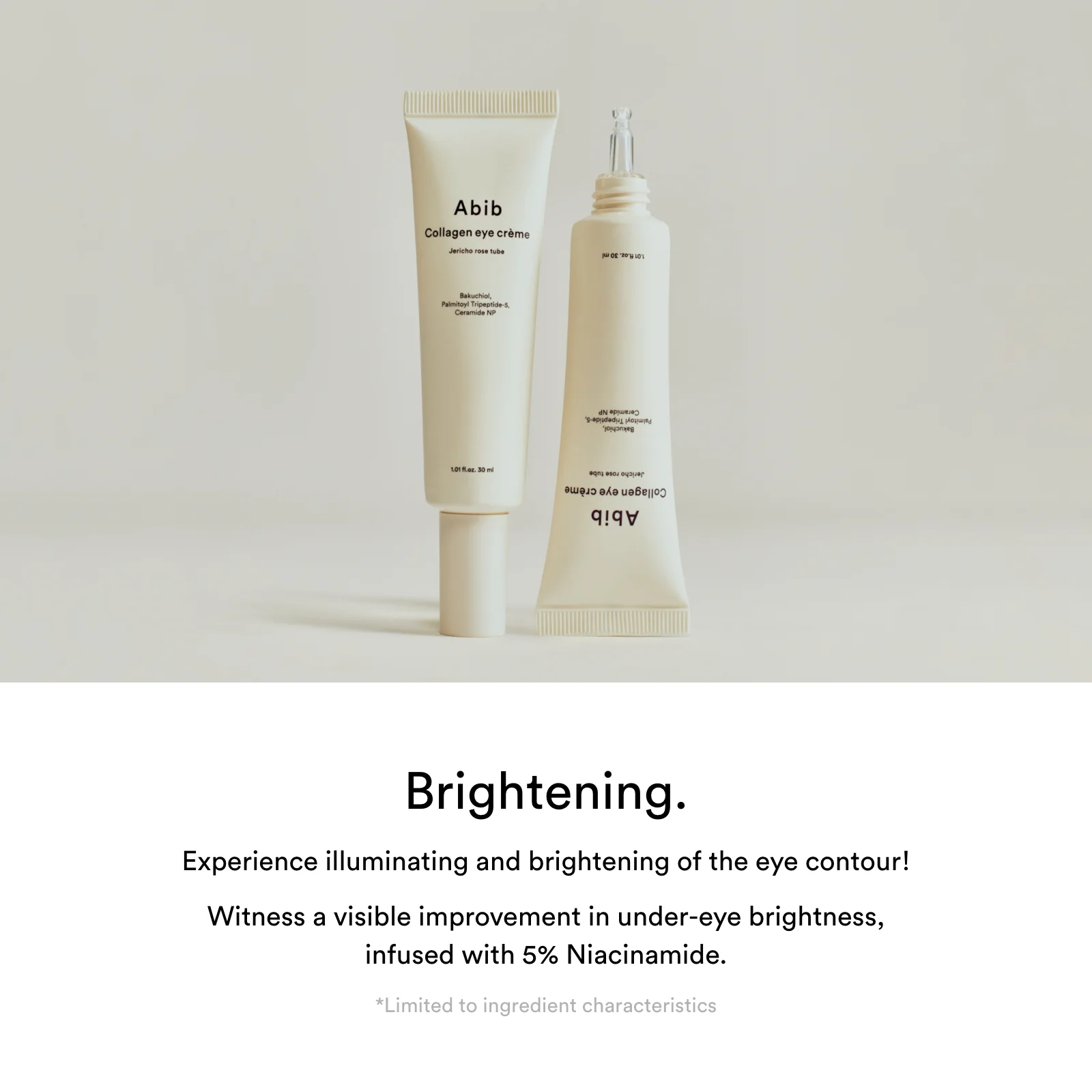 Crema de Colágeno para Ojos Jericho Rose 30ml de Abib, crema antiarrugas para ojos